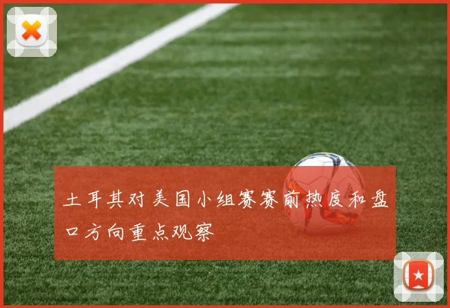 土耳其对美国小组赛赛前热度和盘口方向重点观察